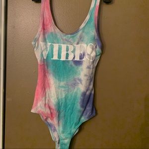 VIBES Pastel Tie Dye Bodysuit